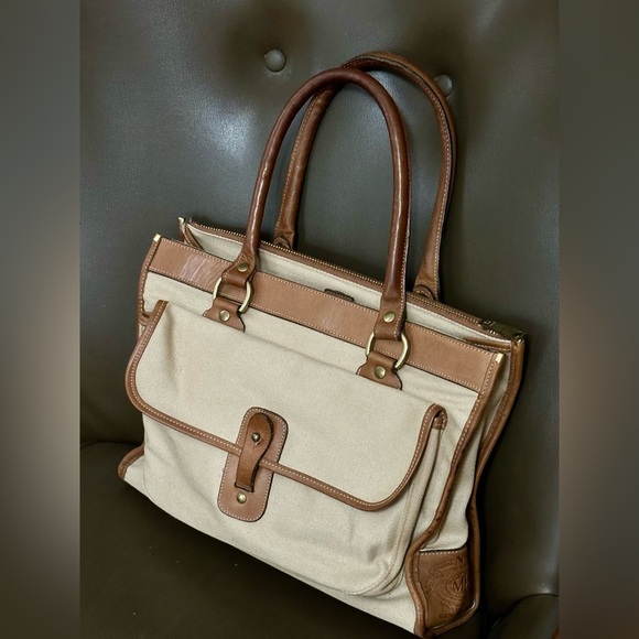 C2011 Ghurka No. 9 The Runabout Bag – 1980 Marley Hodgson Canvas & Leather –USA - Picture 1 of 12